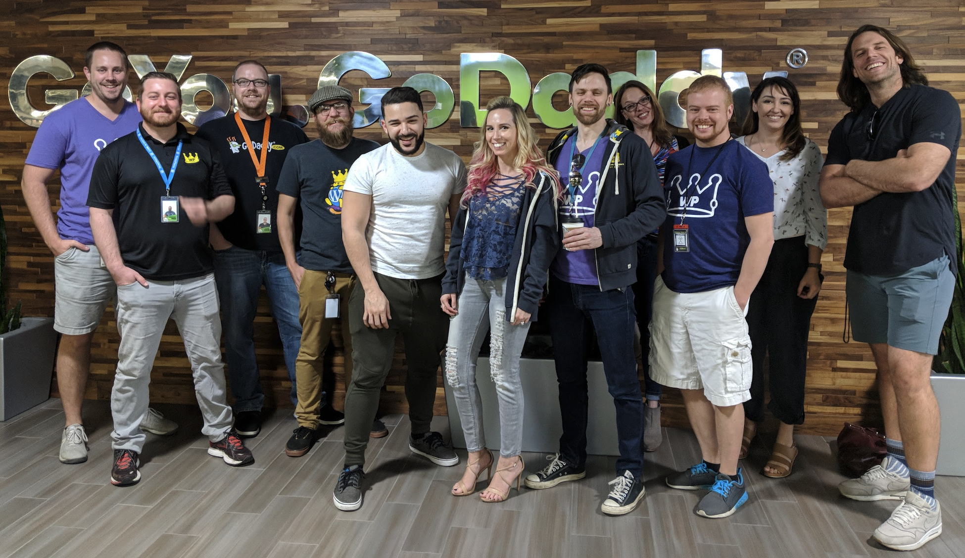 GoDaddy team after WP Curve acquisition
